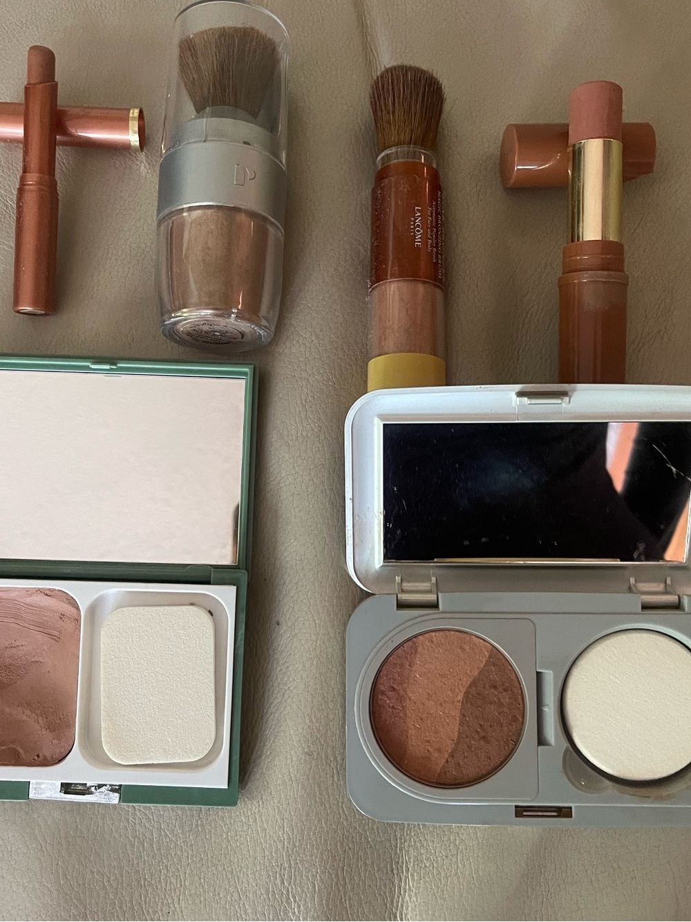 Clinique Bronze make up & asst powders in Clinique makeup bag